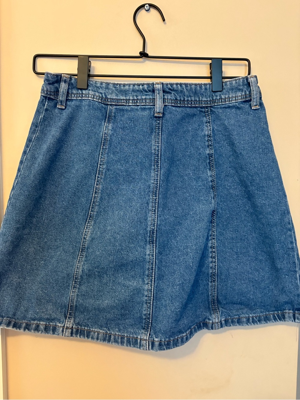 H&M Blue Button-Front A-Line Denim Skirt - Picture 7 of 7